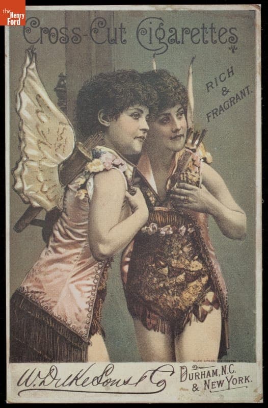 Trade Card for Cross-Cut Cigarettes, W. Duke, Sons & Co., 1878-1890