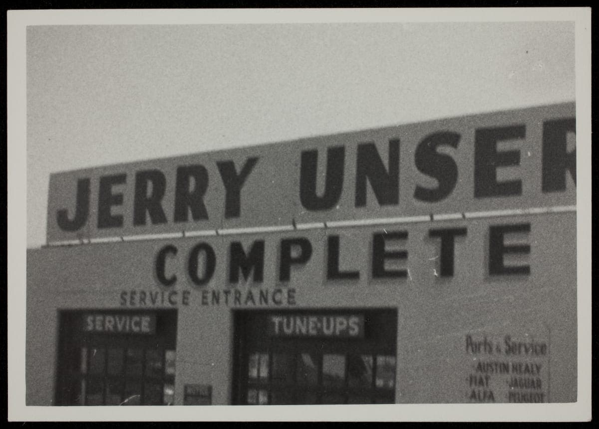 Bobby Unser Collection--Photographs--Family--Jerry Unser Motor Company--Item2