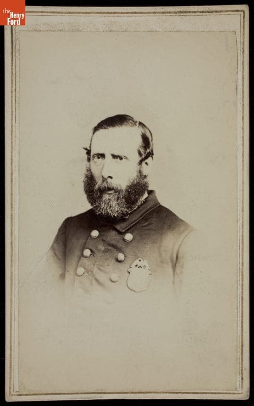 Portrait of Man Wearing Uniform and Badge, 1860-1870