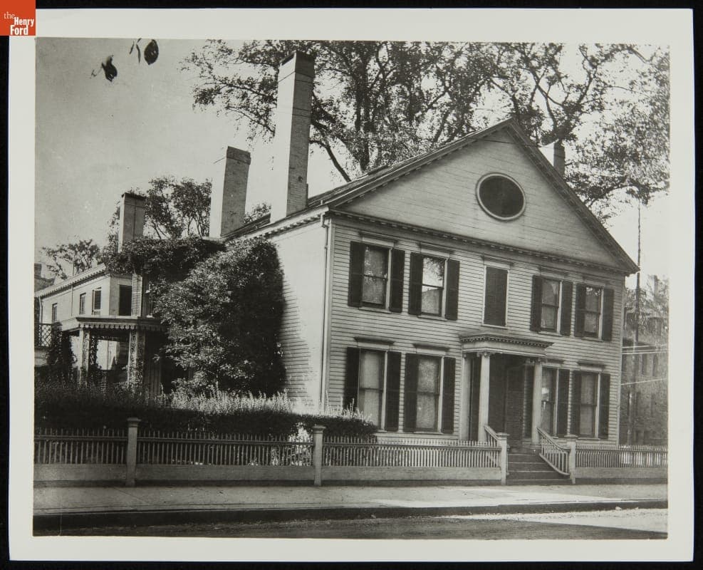 Noah Webster House at its Original Site, New Haven, Connecticut, circa 1912