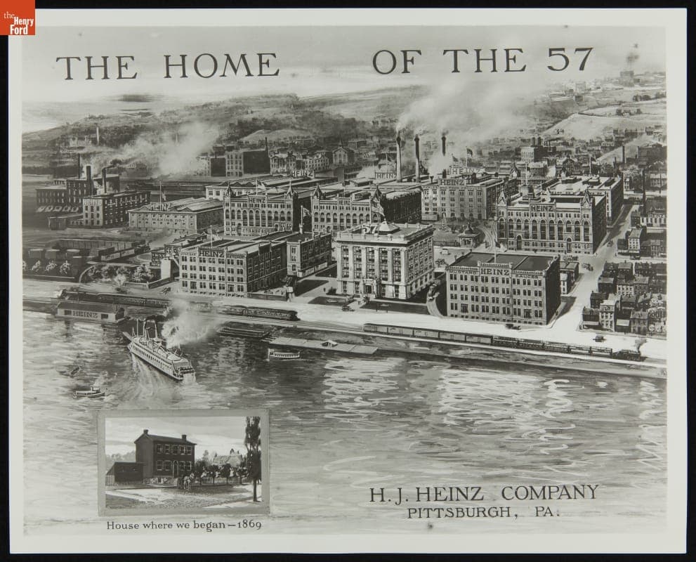 H. J. Heinz Company in Pittsburgh, Pennsylvania, 1904-1953, with Inset Showing Heinz House