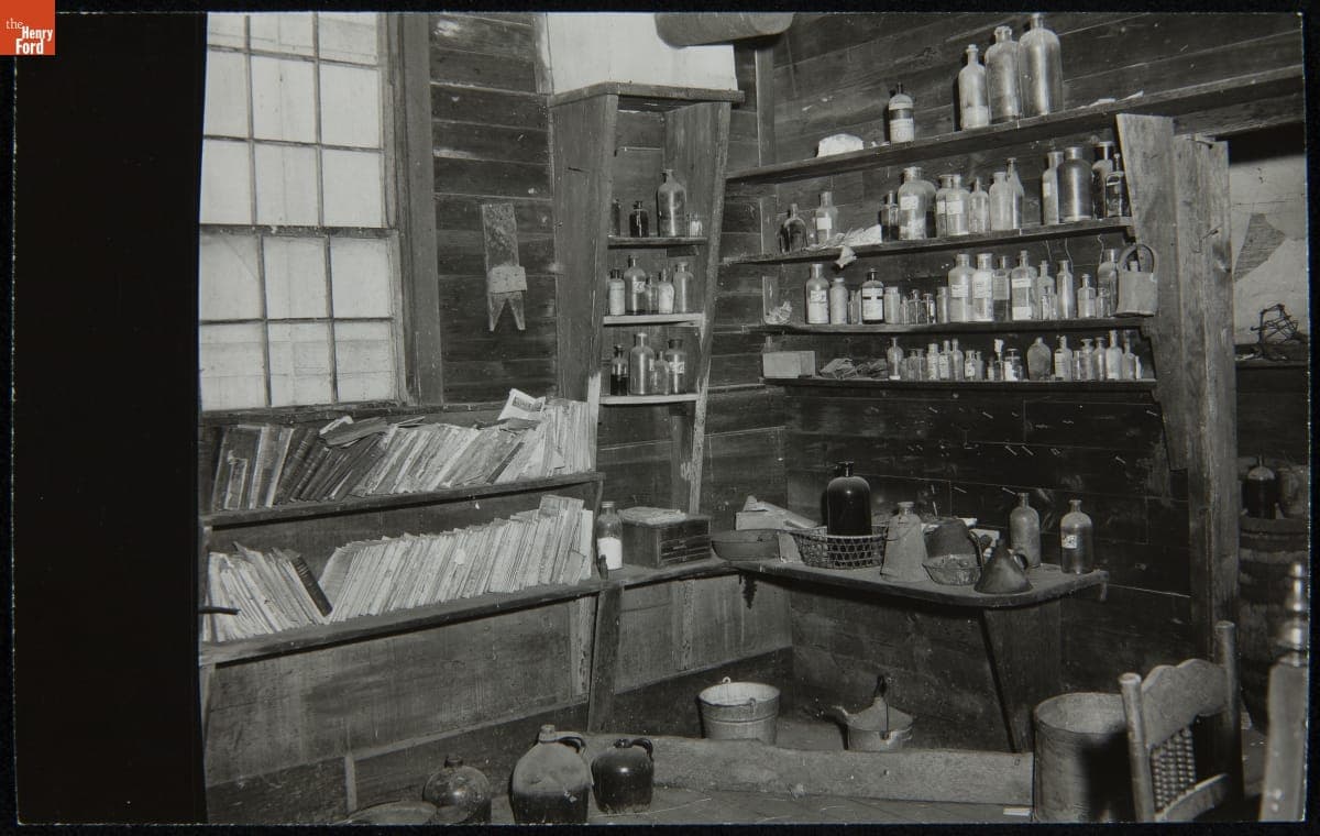 Dr. Howard's Office at Its Original Site, Tekonsha, Michigan, March 1956