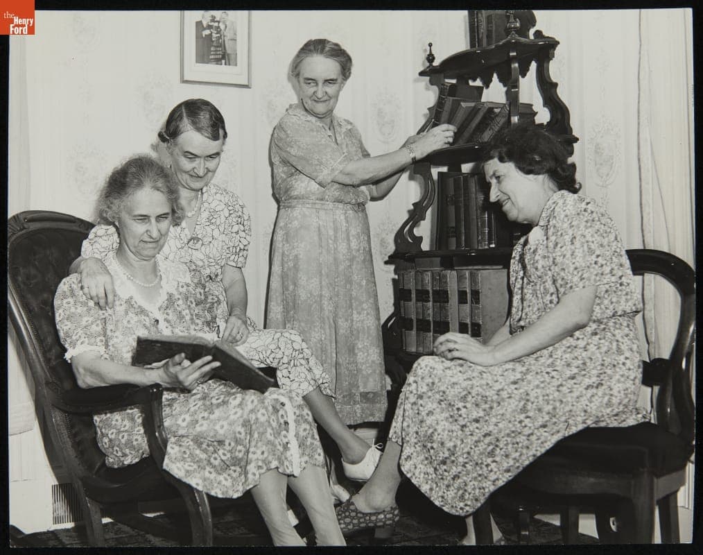 Four Sisters of George Matthew Adams inside Adams Family Home, October 1940