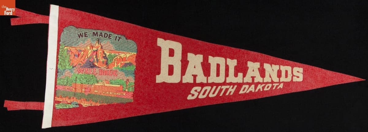 Pennant, "Wall Drug, Badlands, South Dakota," 1940-1965