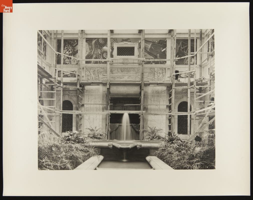 "Detroit Industry" Fresco Cycle in Progress, 1932