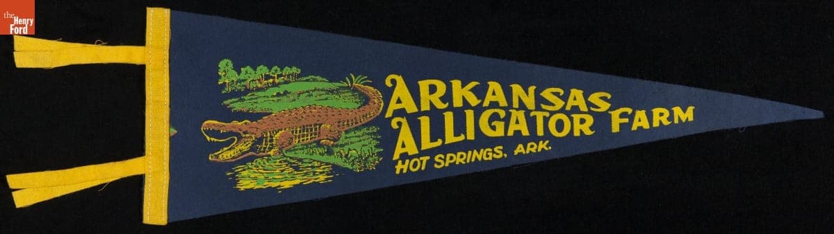 Pennant, "Arkansas Alligator Farm, Hot Springs, Ark.," 1945-1965