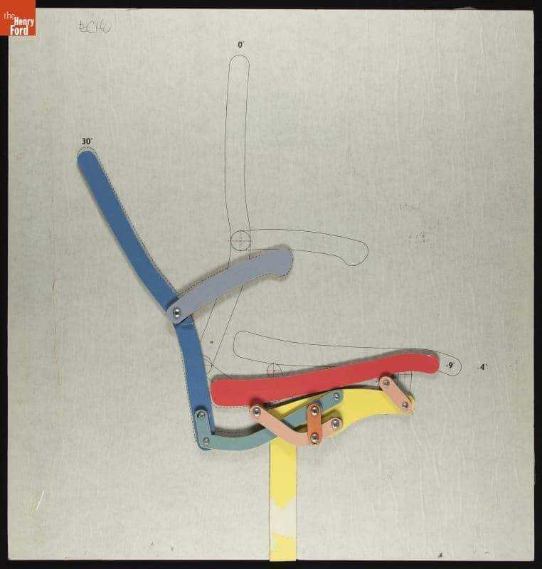 Movable Model for Herman Miller Aeron Chair Design Proposal, 1991-1994