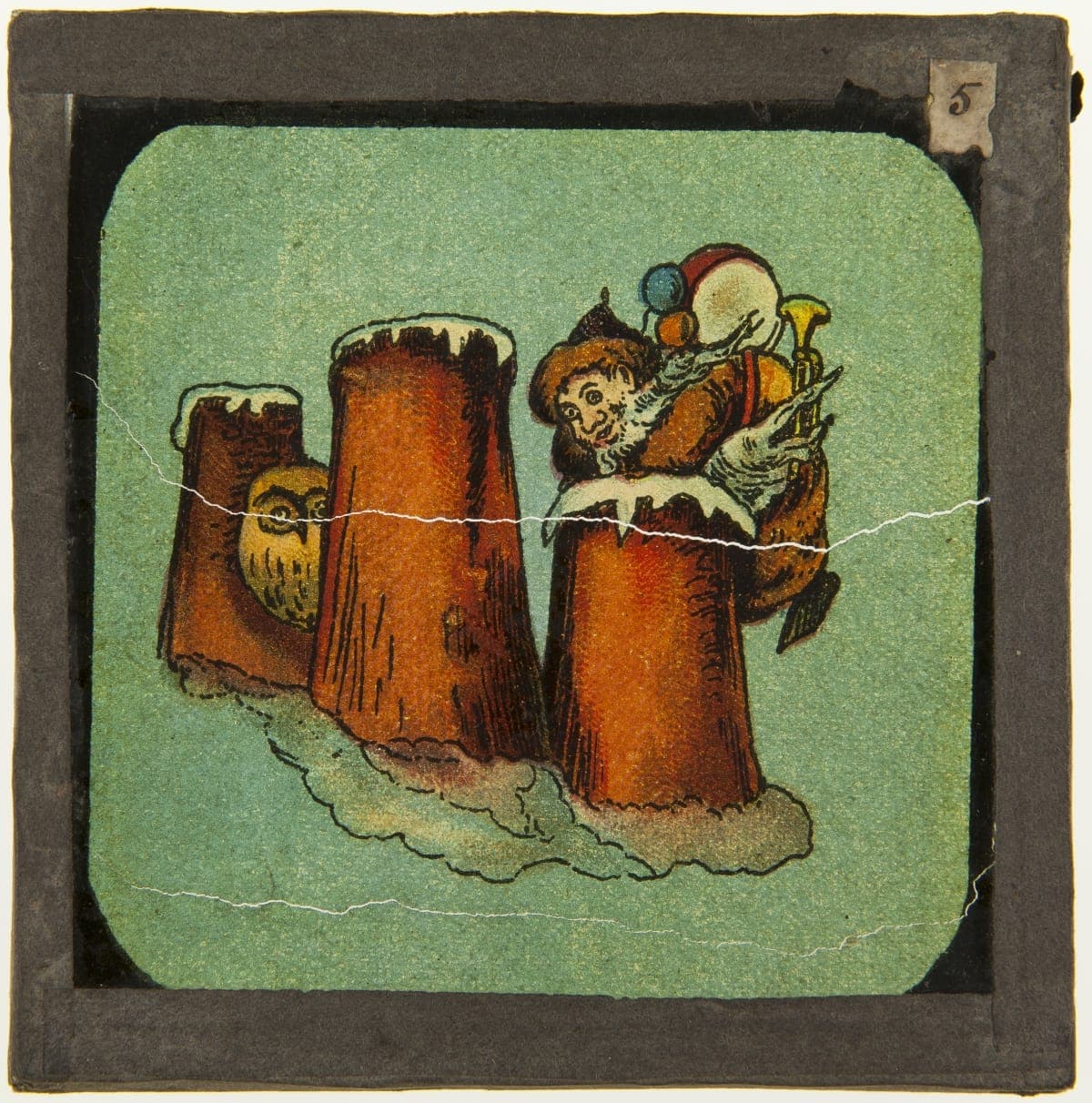 Lantern Slide, Santa Claus, 1880-1897
