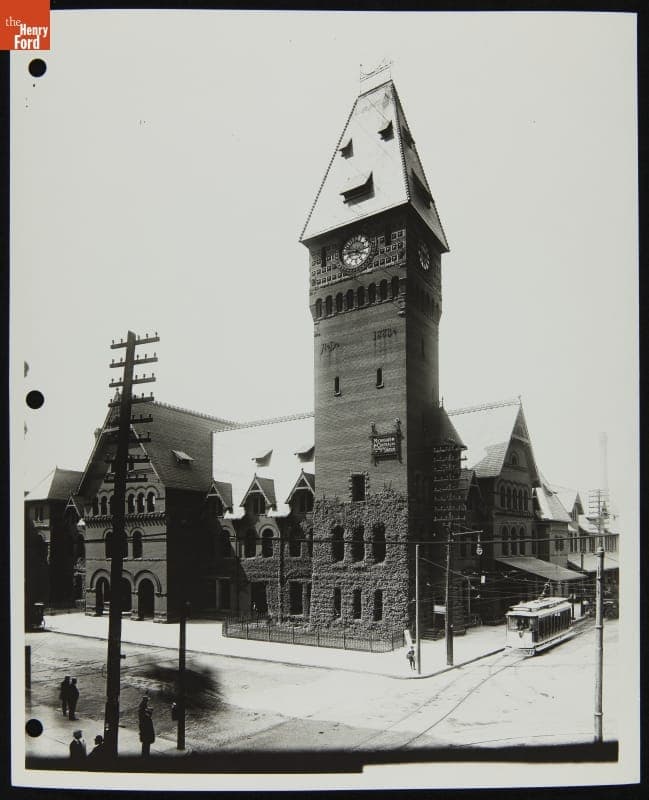Michigan Central Depot, Detroit, Michigan, circa 1890