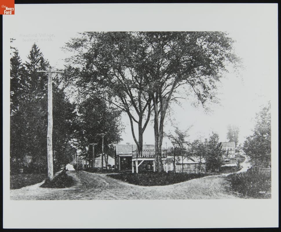 "Eastford Village, Looking North," Eastford, Connecticut, before 1913