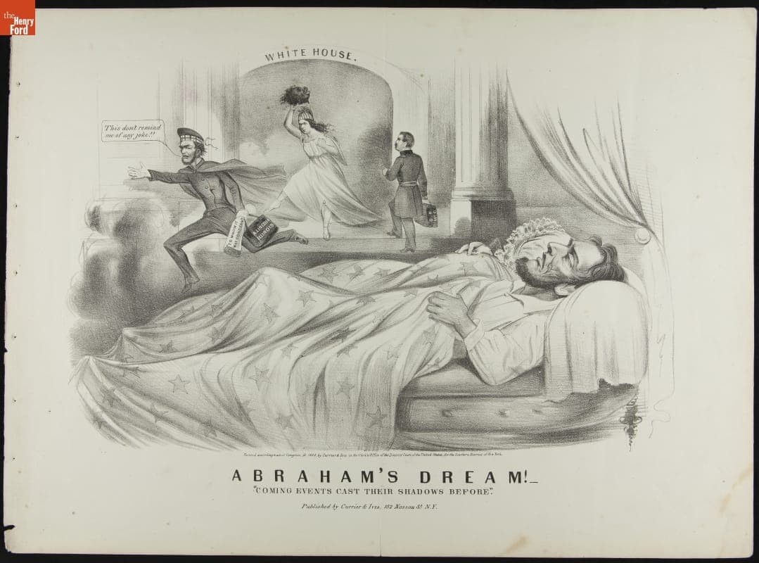 Political Cartoon, "Abraham's Dream!," 1864