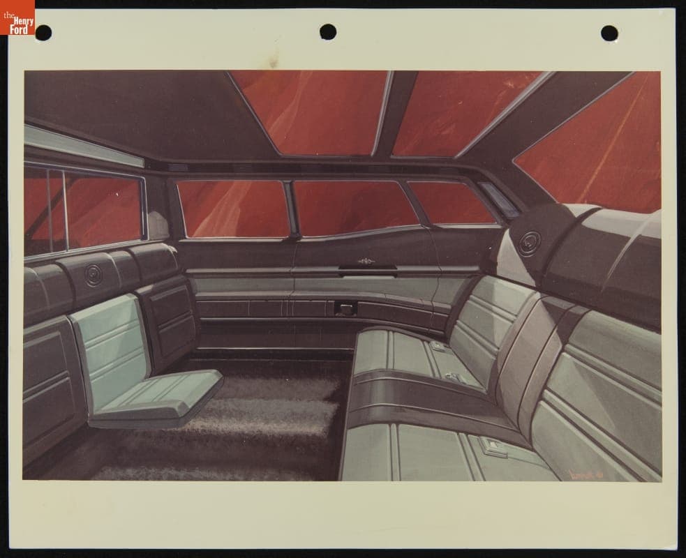 1972 Presidential Limousine, Styling, Interior, circa 1970