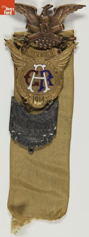 Grand Army of the Republic (G.A.R.) 1914 Detroit National Encampment Badge