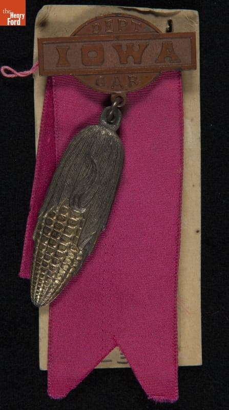 Grand Army of the Republic (G.A.R.) Department of Iowa National Encampment Badge, September 1893