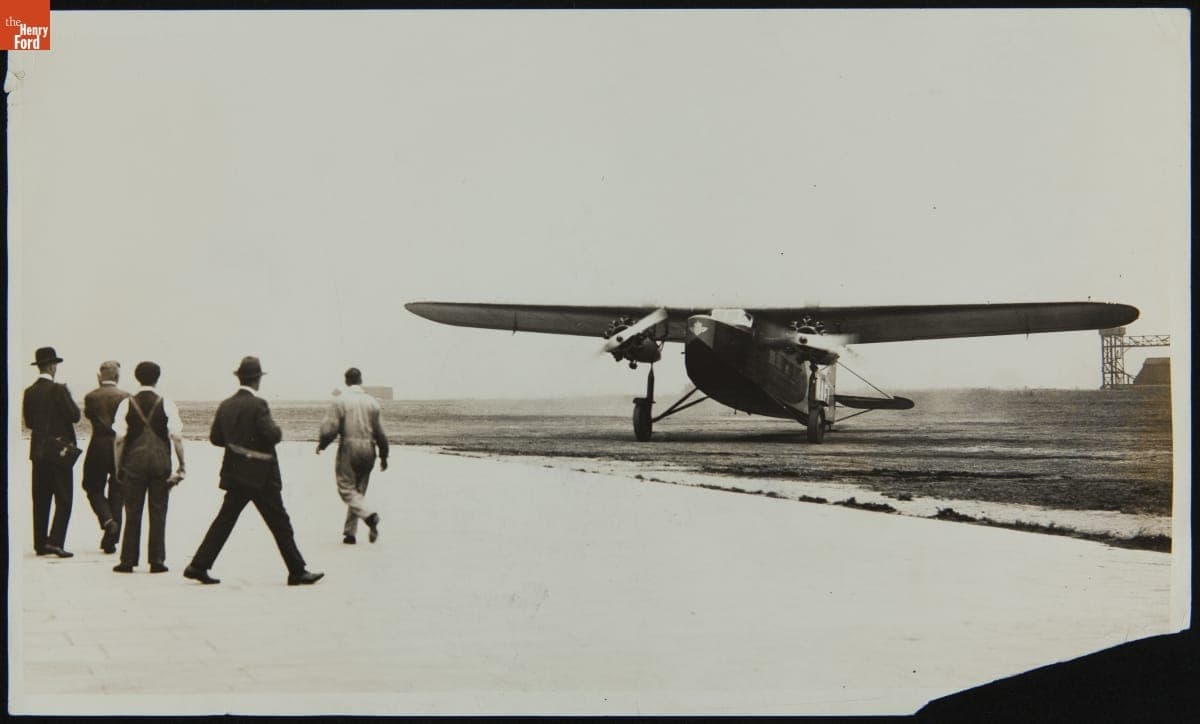 Lady Mary Heath Lands a Royal Dutch Airliner at Croydon Airport, 1928