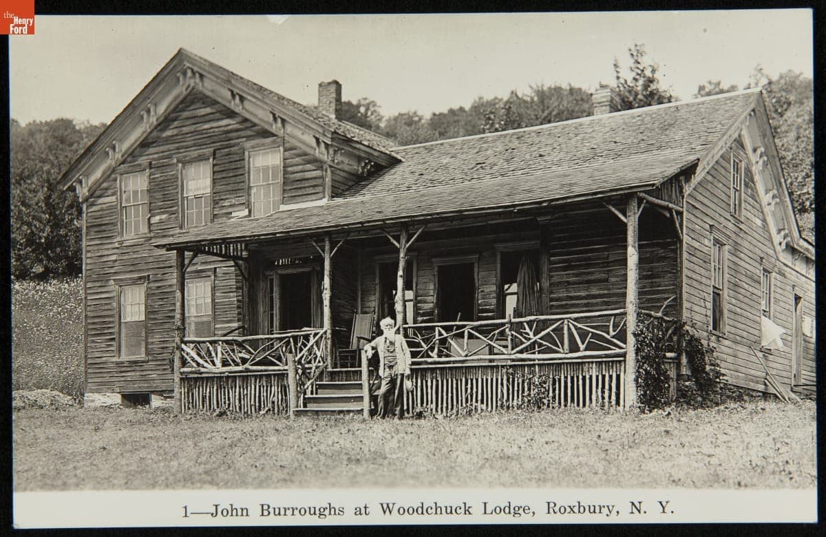 John Burroughs at Woodchuck Lodge, circa 1915