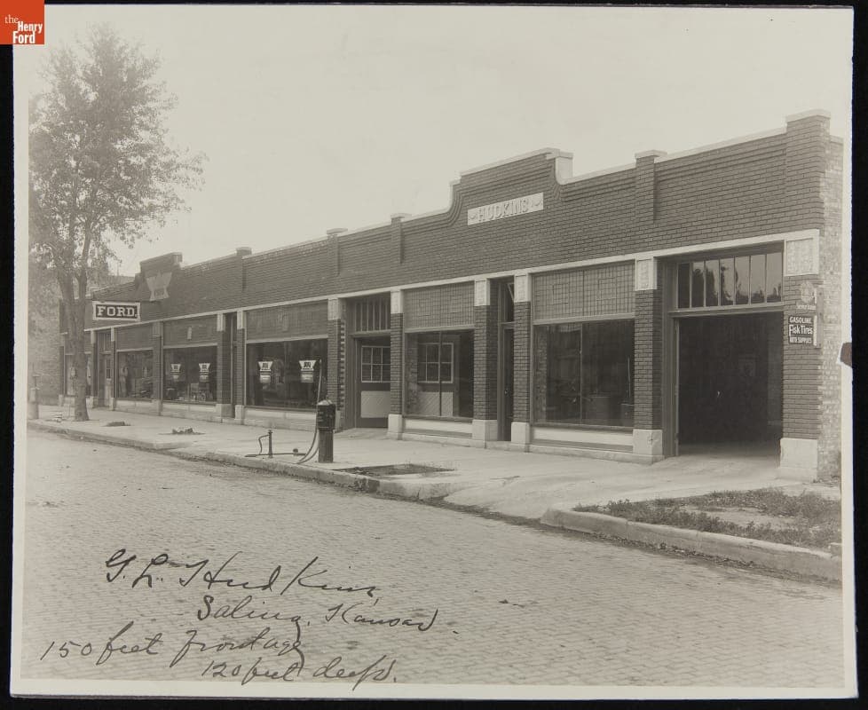 G. L. Hudkins Ford Dealership, Salina, Kansas, circa 1925