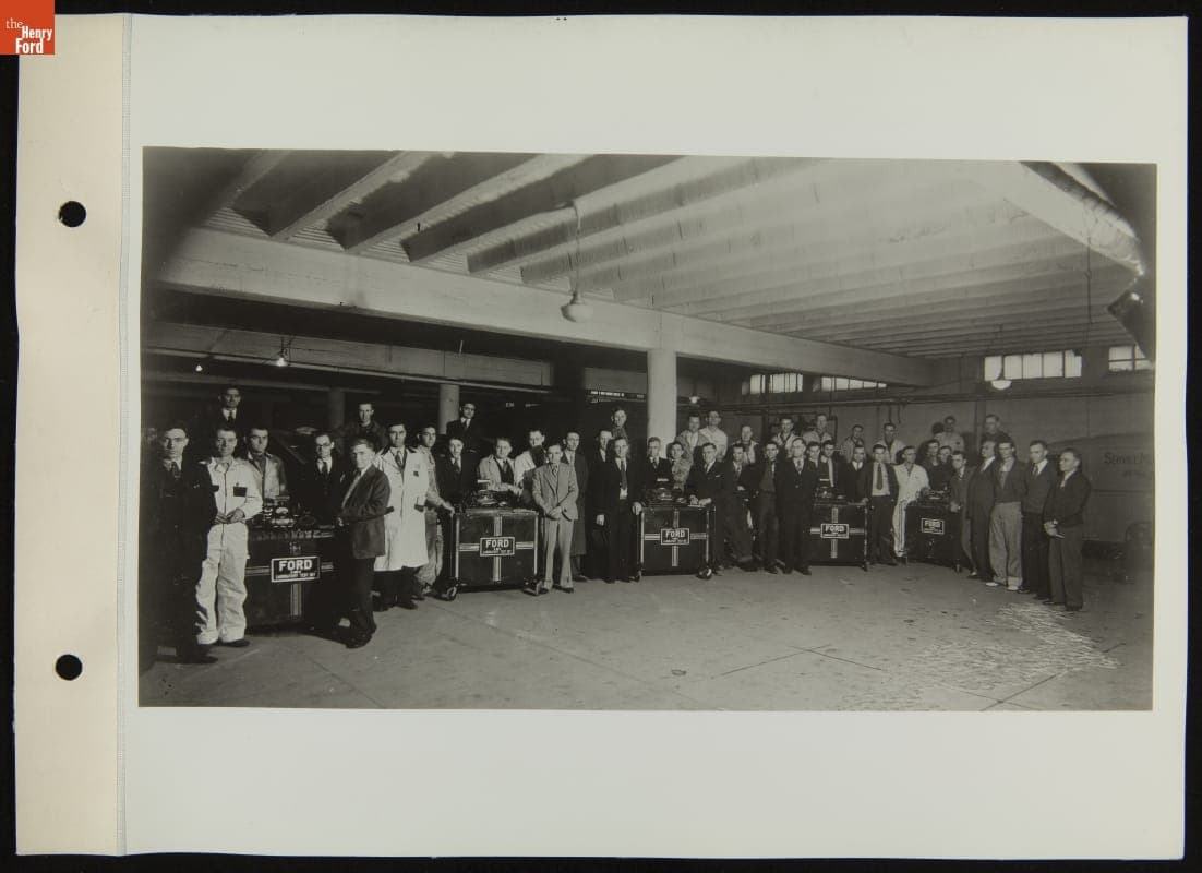 Ford Service Men with Laboratory Test Sets, Mitchell, South Dakota, 1936