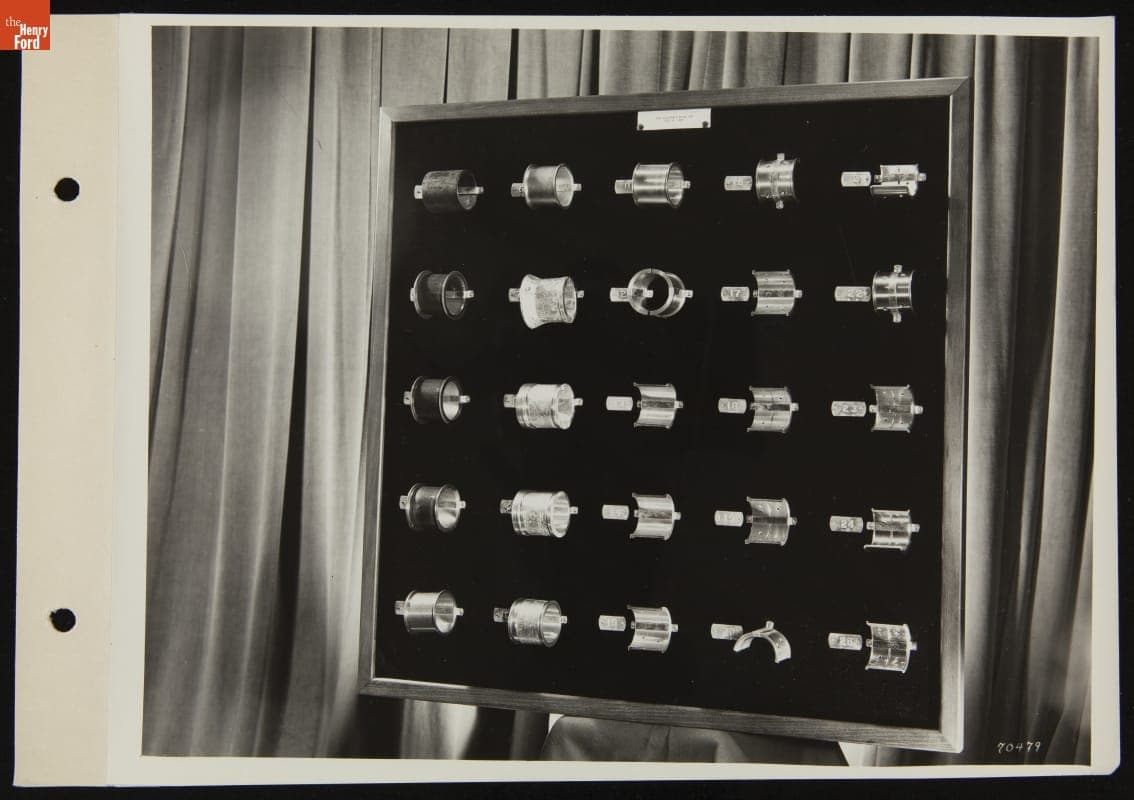 Display Board, Bohn Aluminum and Brass Corporation Graphite and Bronze Bearings, July 1938
