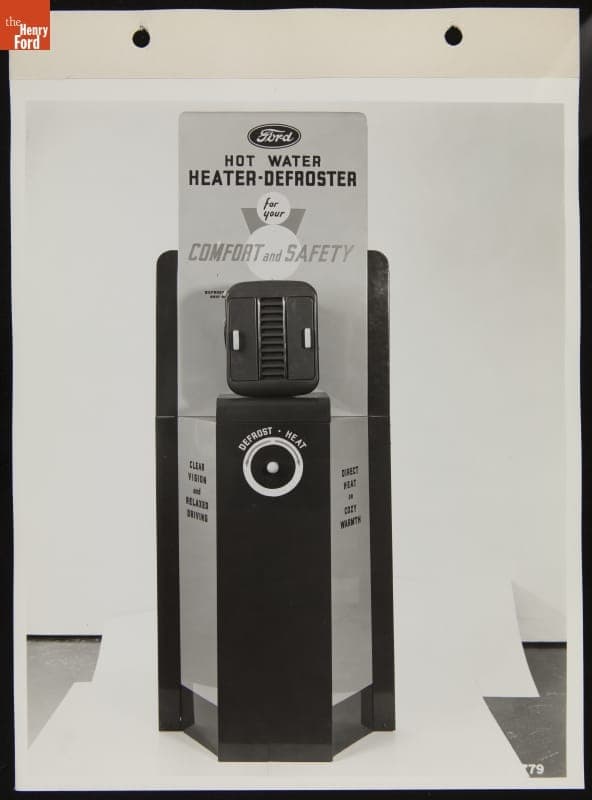 Ford Dealership Heater and Defroster Sales Display, May 1939