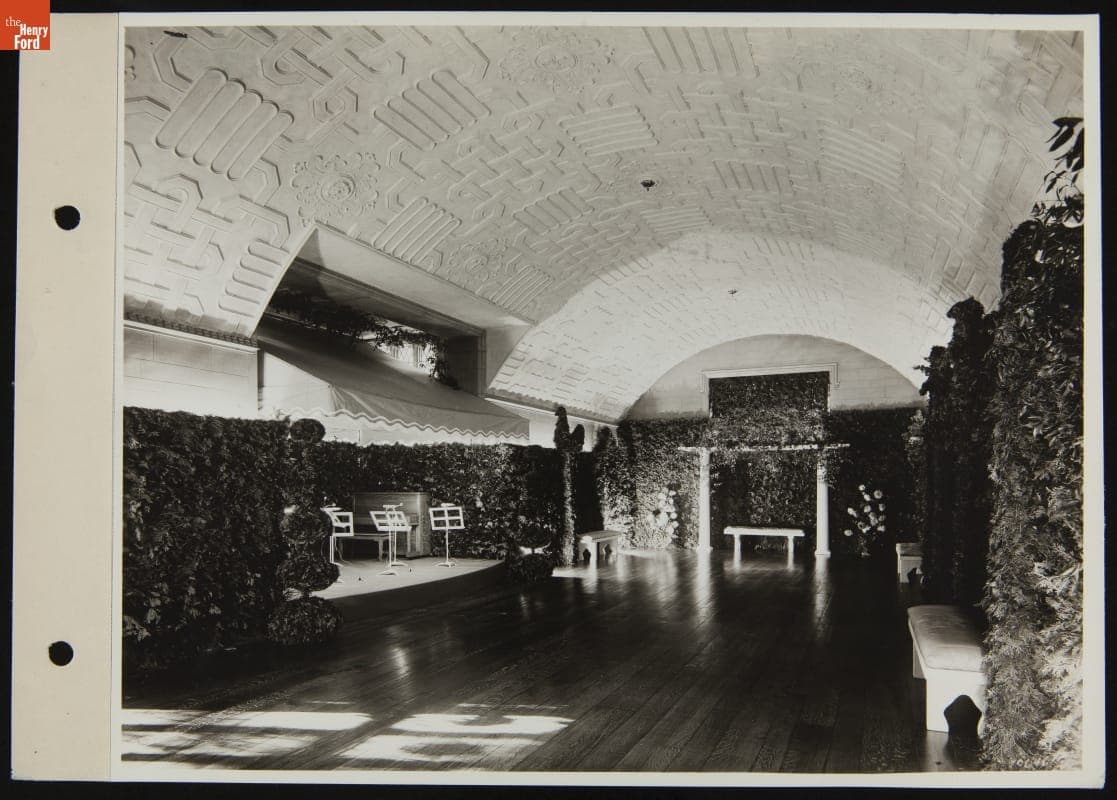 Decorations for Henry Ford II's 21st Birthday Party, September 1938