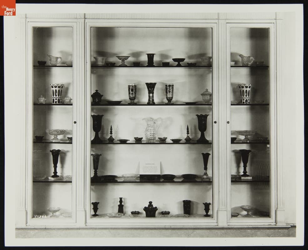 Sandwich Glass on Display in Henry Ford Museum Promenade, March 1939