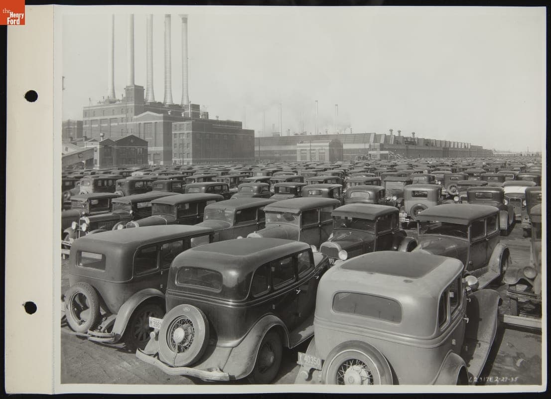 Employee Parking Lots, Ford Rouge Plant, February 27, 1935