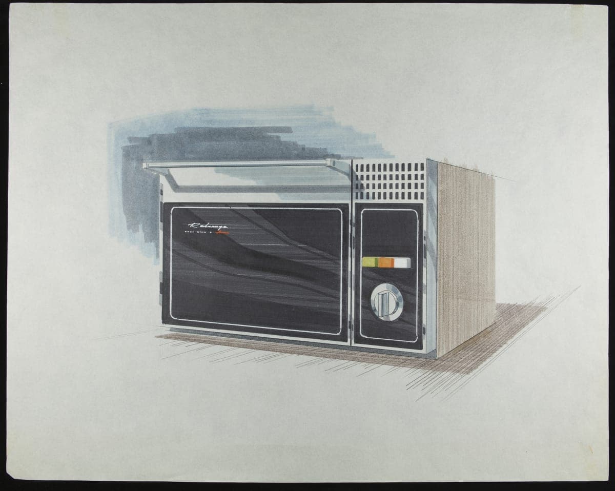 Rendering of Amana Radarange by Mel Boldt and Associates, 1970-1979