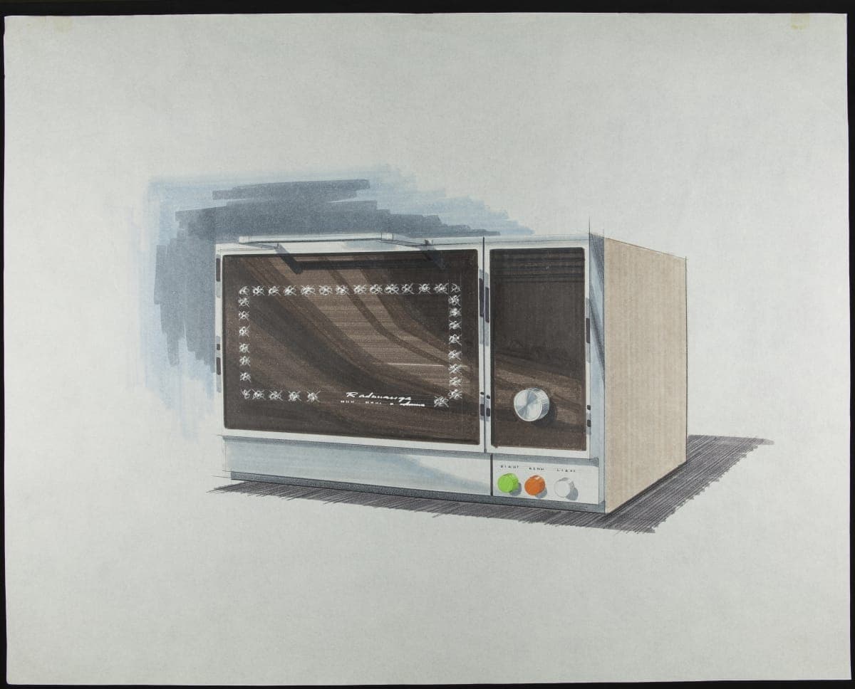 Rendering of Amana Radarange by Mel Boldt and Associates, 1970-1979