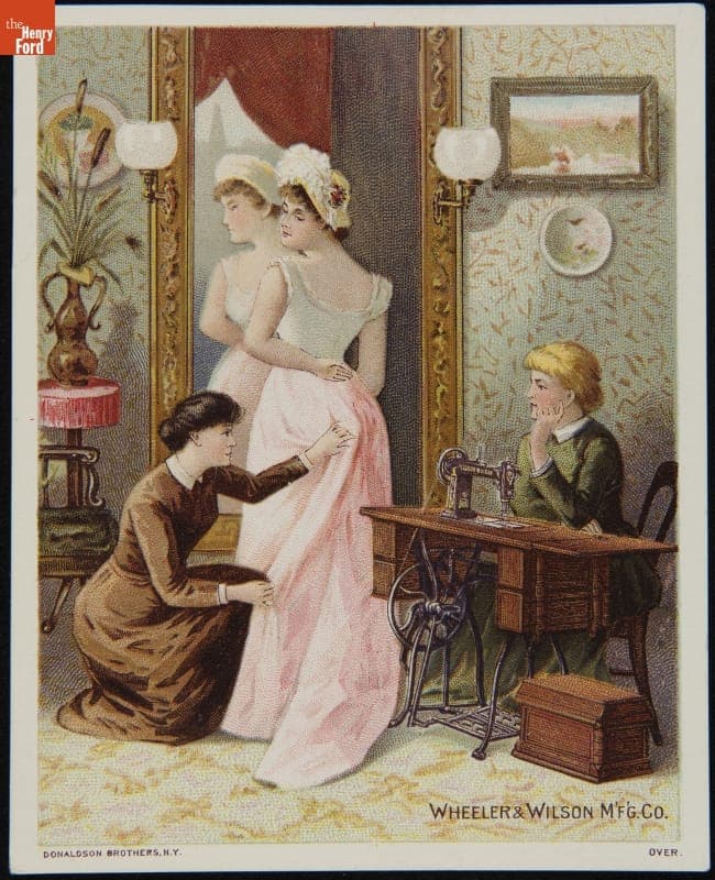 Trade Card for Wheeler & Wilson's New High-Arm Family Sewing Machine, the "No. 9," circa 1890