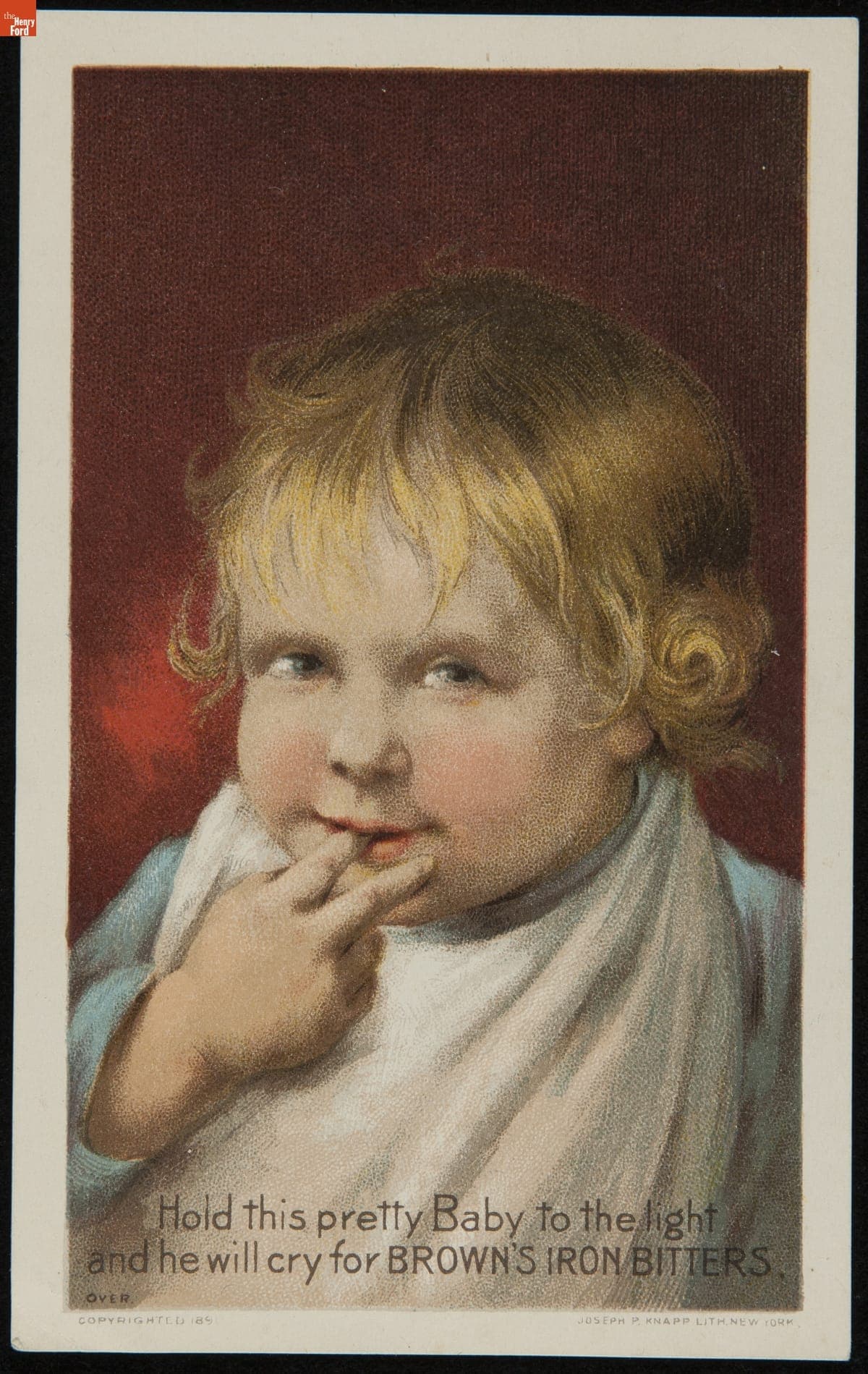 Trade Card for Brown's Iron Bitters, Brown Chemical Co., 1891