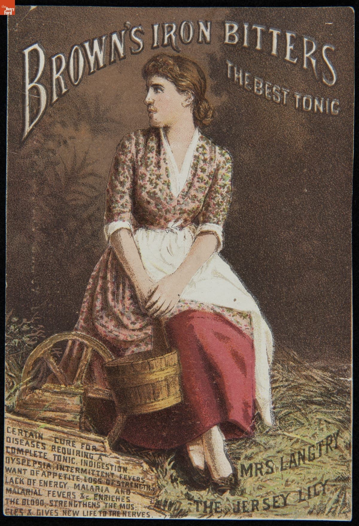 Trade Card for Brown's Iron Bitters, Brown Chemical Co., 1890-1900