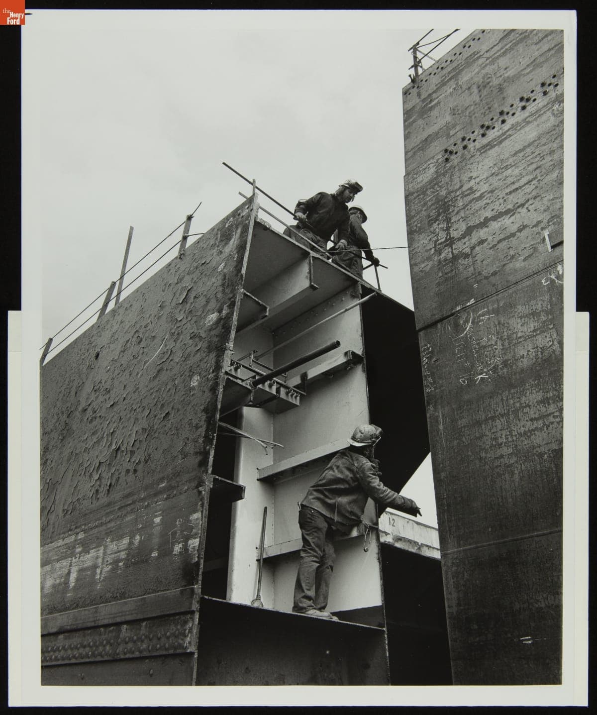 Completed Midsection of Ford Freighter "William Clay Ford" at Fraser Shipyards, Superior, Wisconsin, June 4, 1979