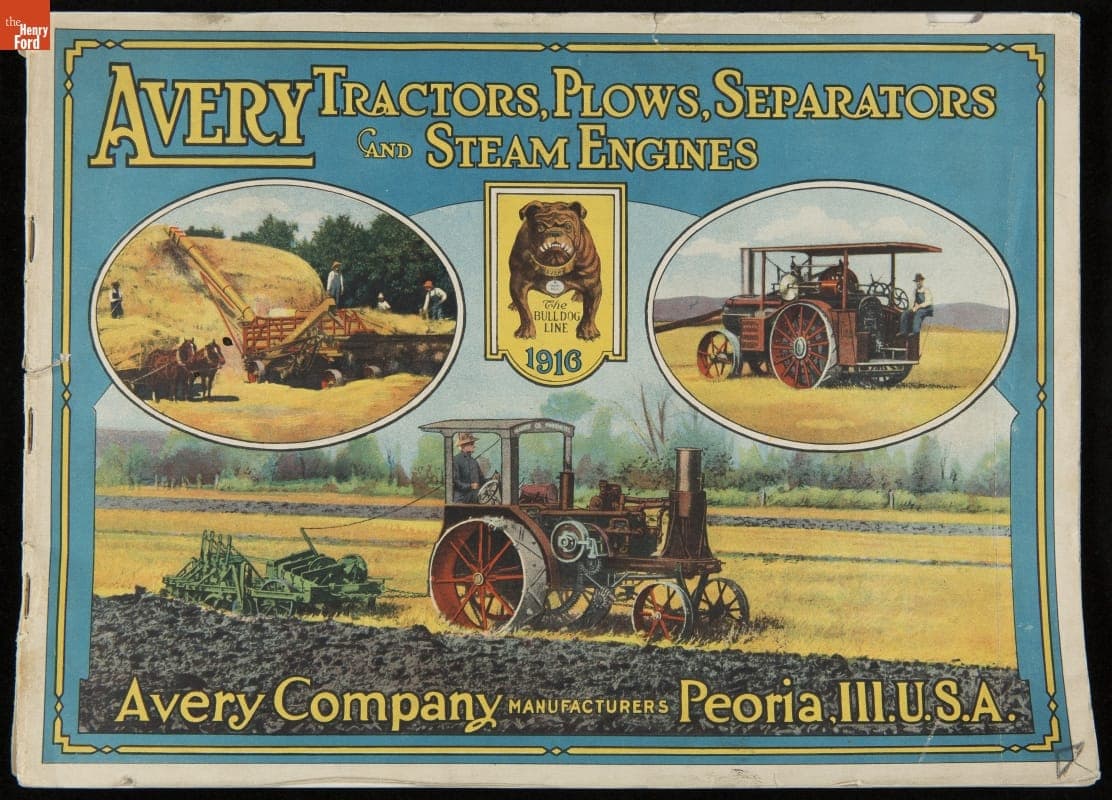 "Avery Tractors, Plows, Separators and Steam Engines," 1916