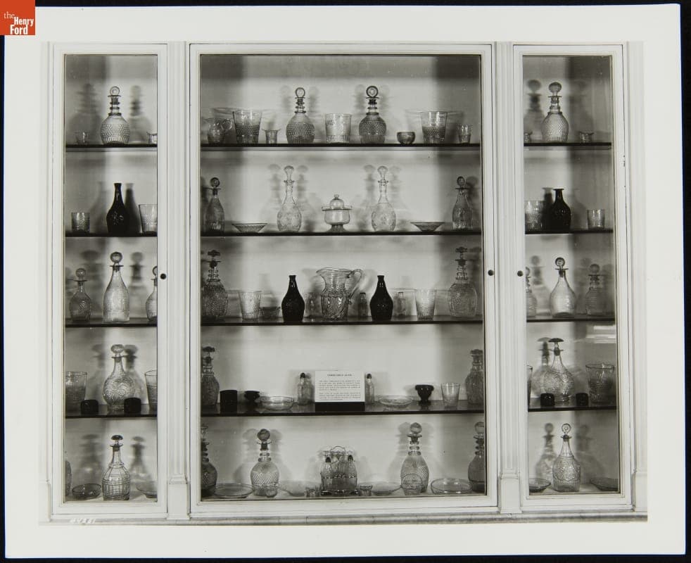 Three-Mold Blown Glass Display in Henry Ford Museum Promenade, March 1939