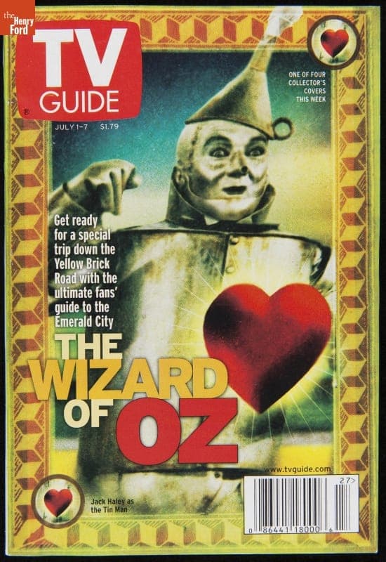 TV Guide for July 1-7, 2000, Wizard of Oz "Tin Man" Cover