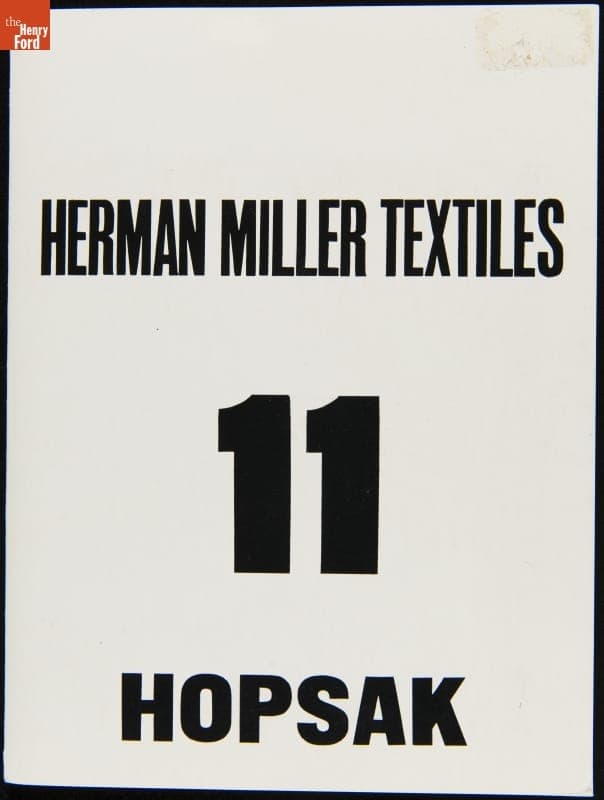 Herman Miller Textiles Swatches, "11 Hopsak," 1964
