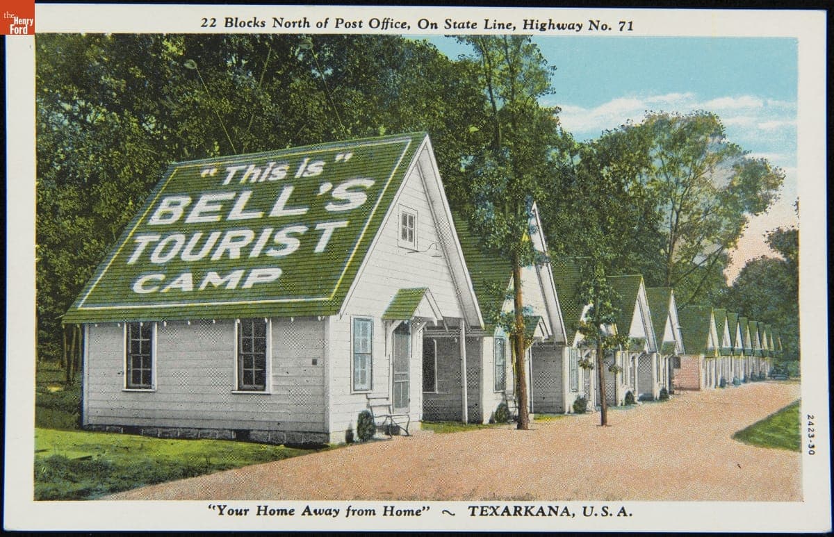 Bell's Tourist Camp, Texarkana, Arkansas, circa 1935