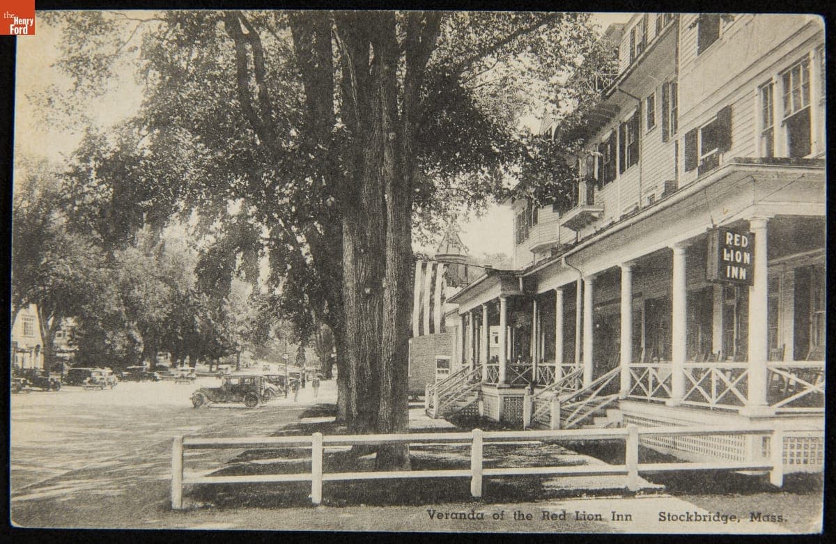 Veranda of the Red Lion Inn, Stockbridge, Massachusetts, circa 1950