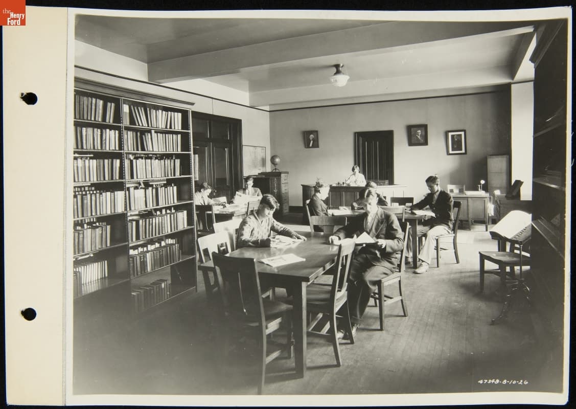 Henry Ford Trade School Library, August 1946