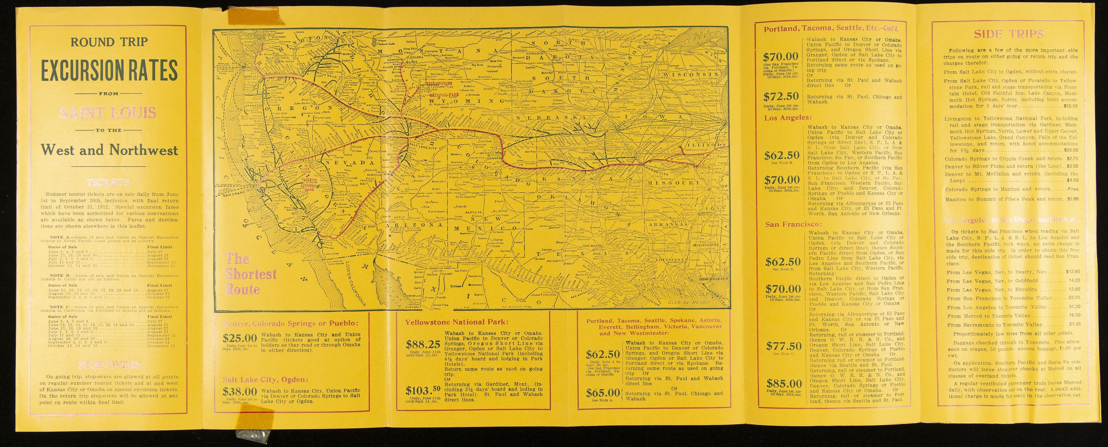 Wabash-Union Pacific Low Colonist Fares Every Day from March 15 to April 15, 1913 Inclusive