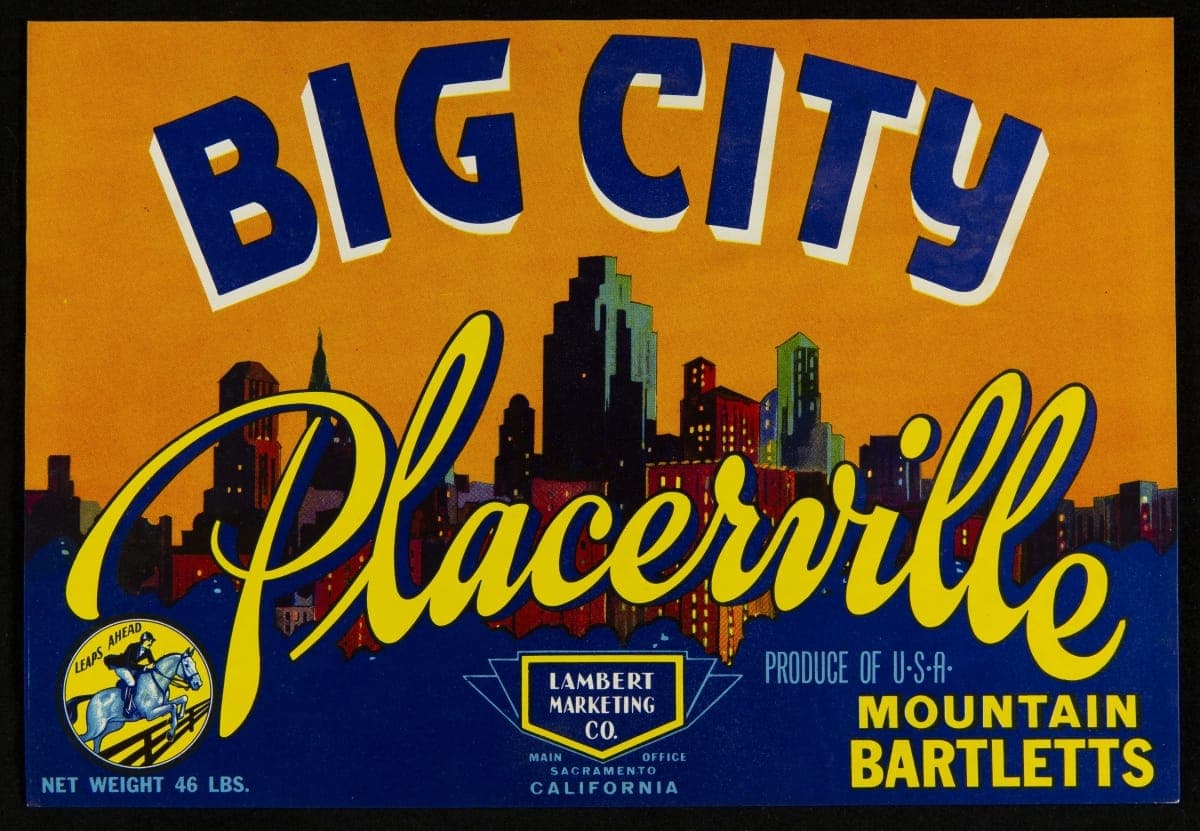 "Big City Brand Mountain Bartlett Pears," 1940-1950