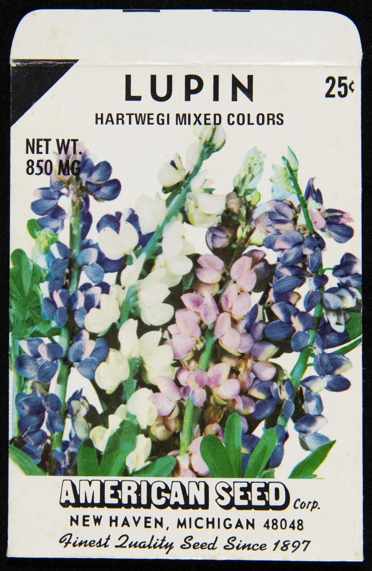American Seed Corporation "Lupin" Seed Packet, circa 1975