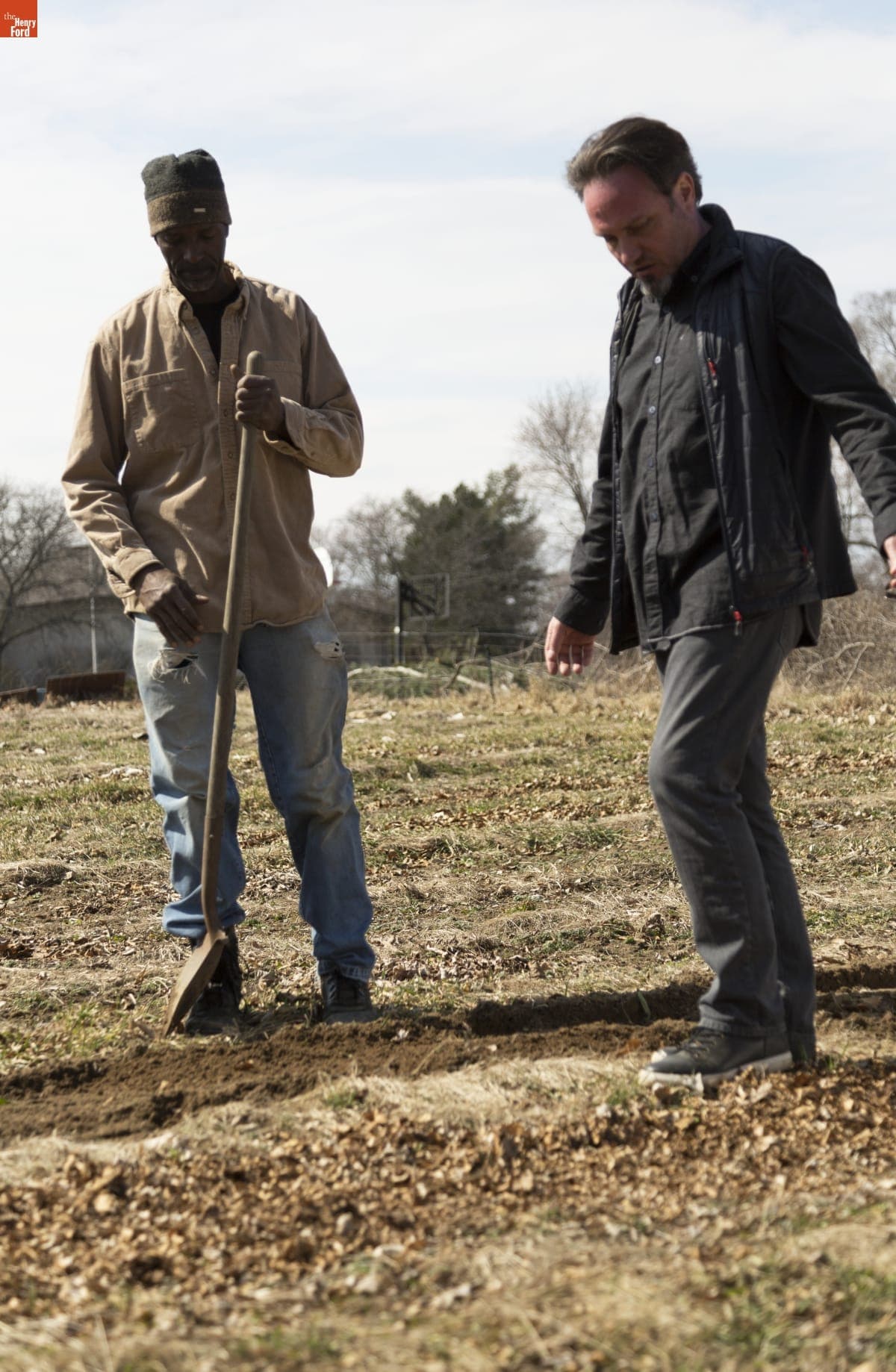 Melvin Parson Gardening during the Entrepreneurship Interview