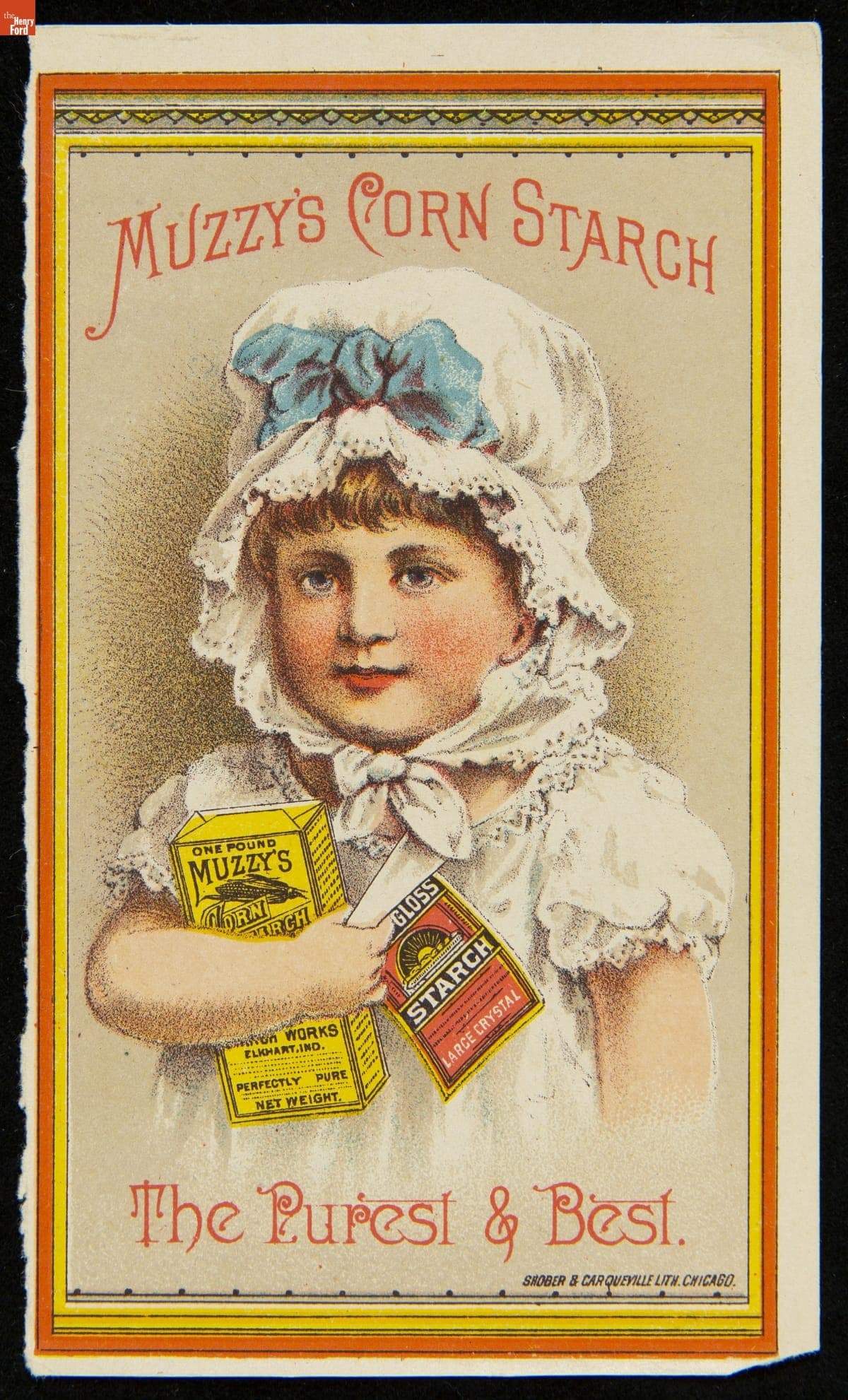 Trade Card for Muzzy's Corn Starch, Muzzy Starch Co., 1880-1900