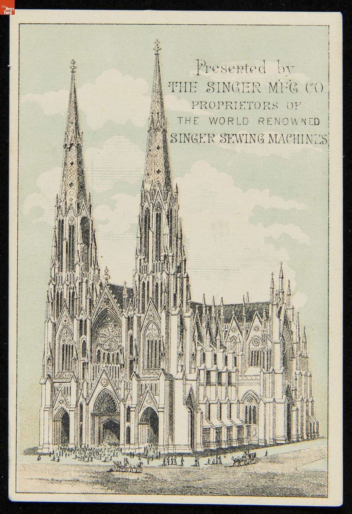 Trade Card for Singer Sewing Machines, 1872-1880