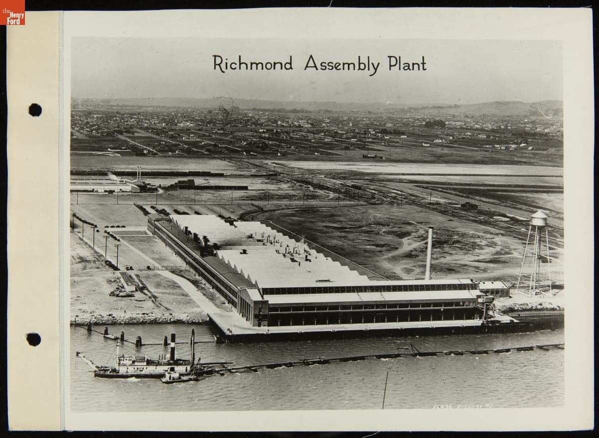 Aerial View of Ford Motor Company Branch in Richmond, California, September 15, 1931