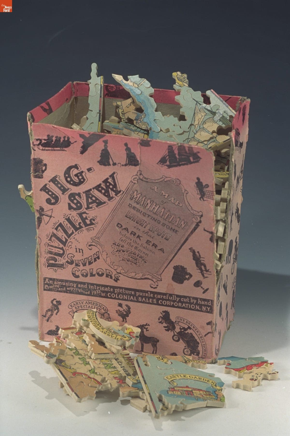 Jigsaw Puzzle of Manhattan Island, New York, circa 1932