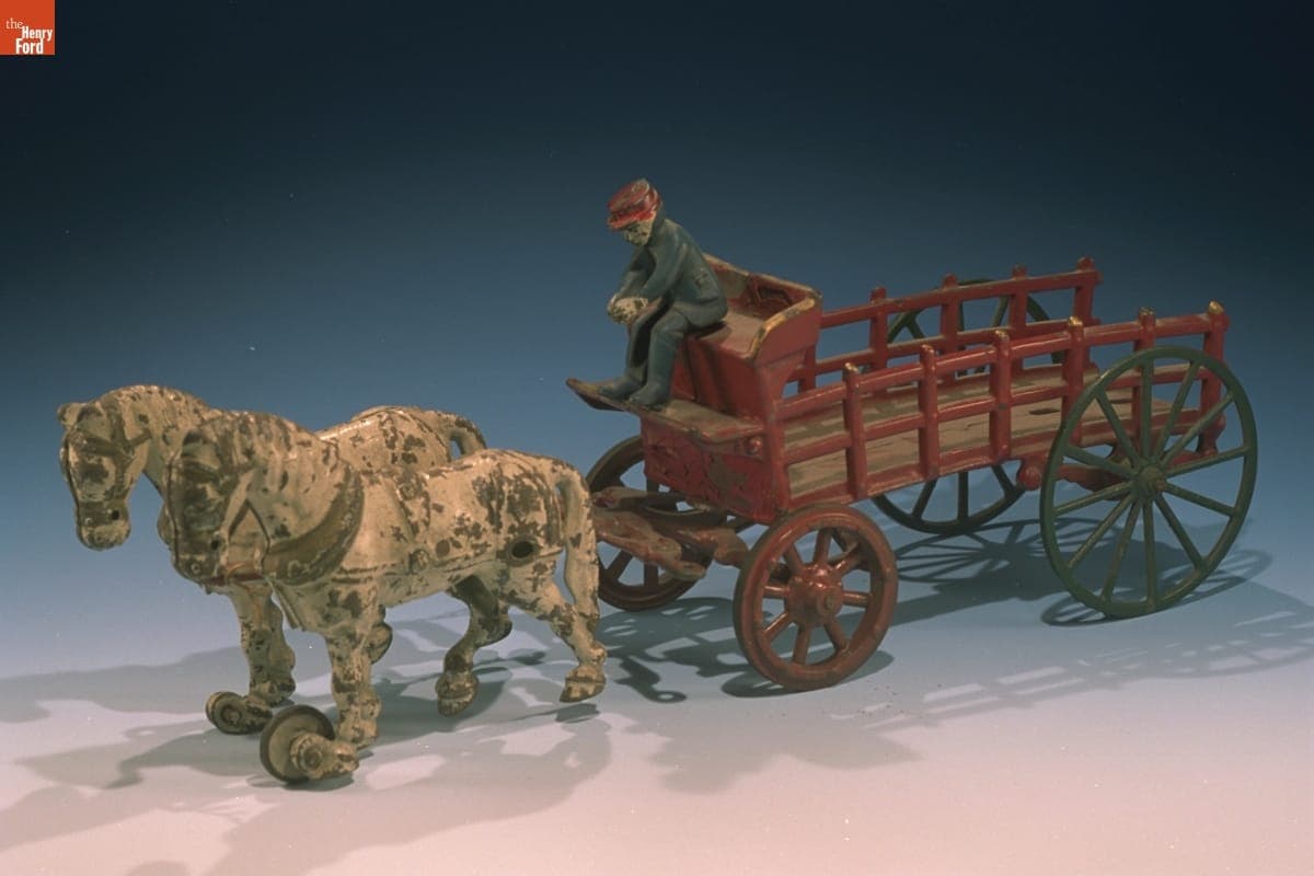 Toy Horse Drawn Wagon, 1900-1910