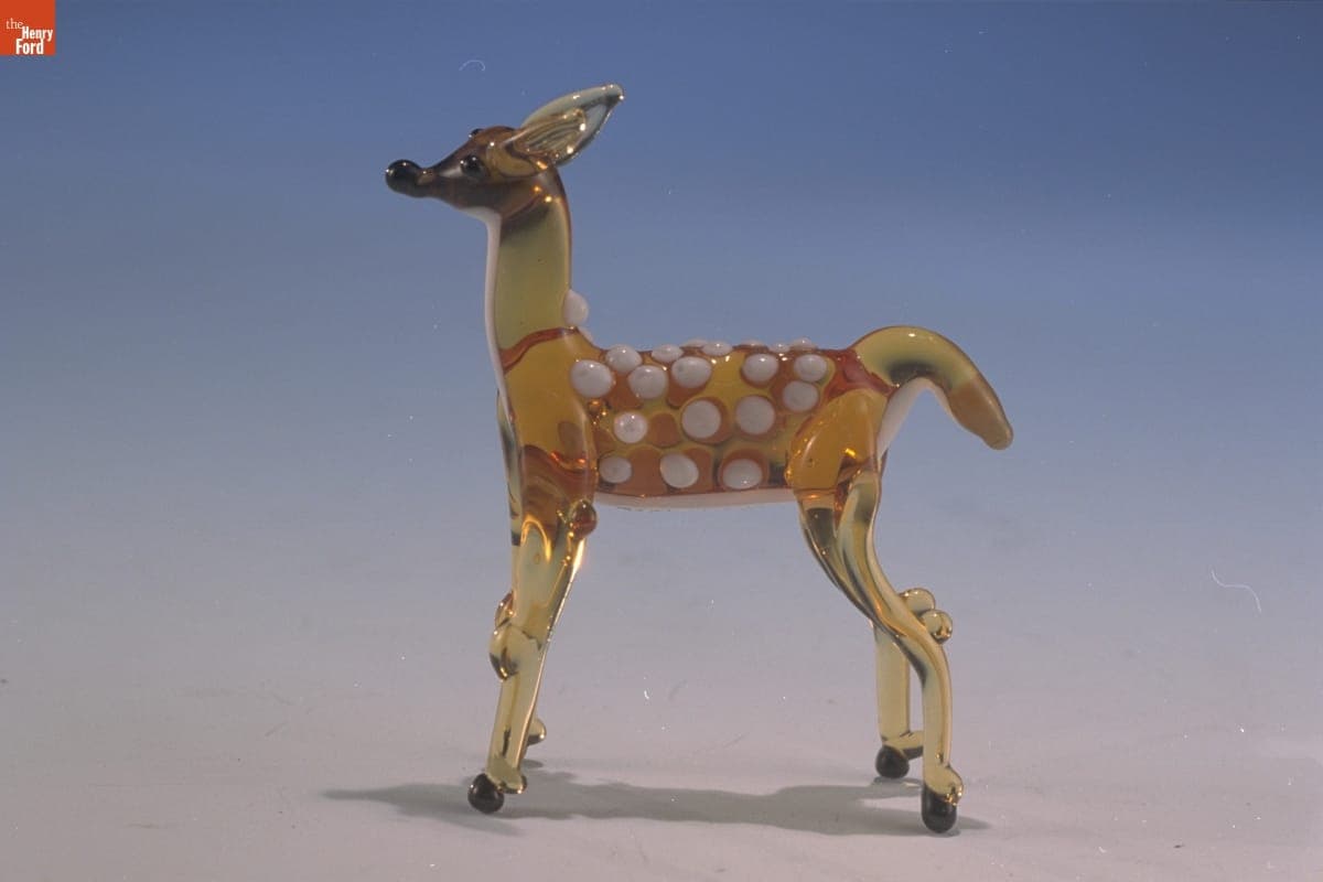 Miniature Glass Figure, Fawn, 1955-1985
